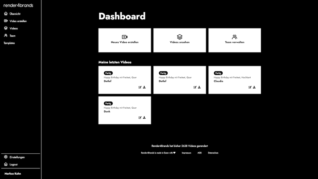 Render4Brands Platform